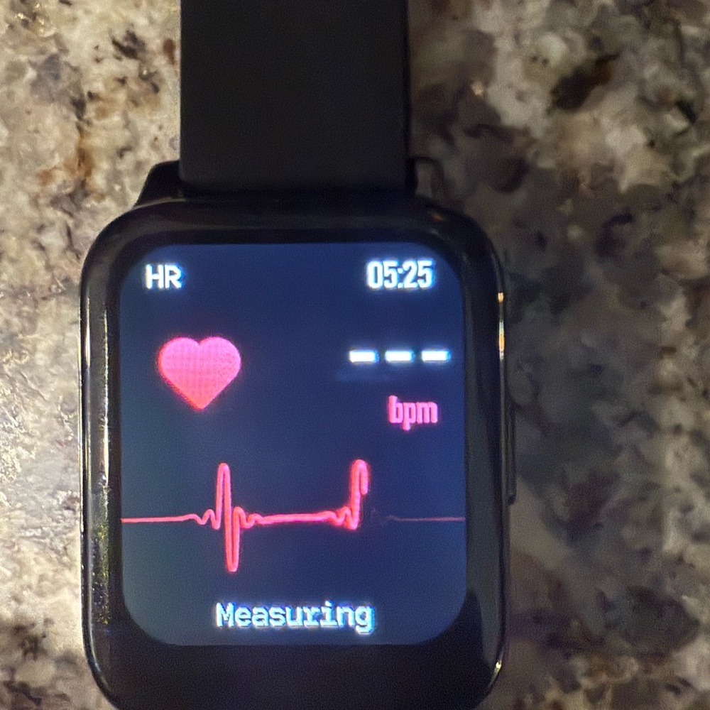 Smart Watch with Large Screen - Black